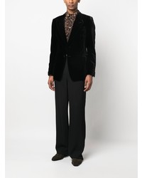 Мужской черный бархатный пиджак от Tom Ford