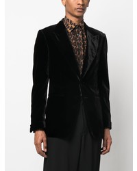 Мужской черный бархатный пиджак от Tom Ford