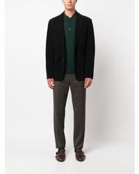 Мужской черный бархатный пиджак от FURSAC