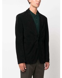 Мужской черный бархатный пиджак от FURSAC