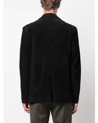 Мужской черный бархатный пиджак от FURSAC