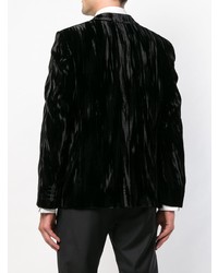Мужской черный бархатный пиджак от Saint Laurent