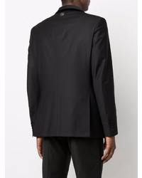 Мужской черный бархатный пиджак от Philipp Plein