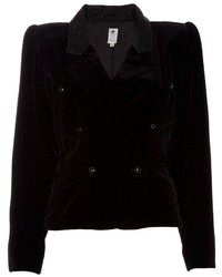 Женский черный бархатный пиджак от Ungaro
