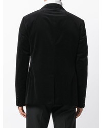 Мужской черный бархатный пиджак от Lanvin