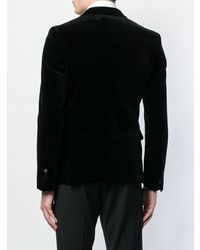Мужской черный бархатный пиджак от DSQUARED2