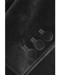 Женский черный бархатный пиджак от Frame