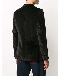 Мужской черный бархатный пиджак от Paul Smith