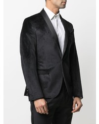 Мужской черный бархатный пиджак от Manuel Ritz