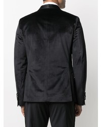 Мужской черный бархатный пиджак от Manuel Ritz
