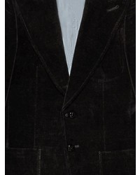 Мужской черный бархатный пиджак от Gucci