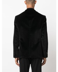 Мужской черный бархатный пиджак от Tagliatore