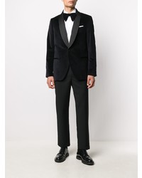 Мужской черный бархатный пиджак от Mp Massimo Piombo