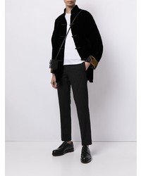 Мужской черный бархатный пиджак от Shanghai Tang