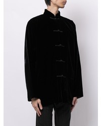 Мужской черный бархатный пиджак от Shanghai Tang