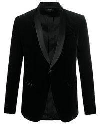 Мужской черный бархатный пиджак от Z Zegna