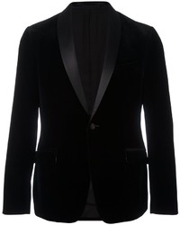 Мужской черный бархатный пиджак от Z Zegna