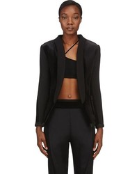 Женский черный бархатный пиджак