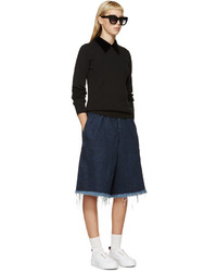 Женский черный бархатный свитер от Edit