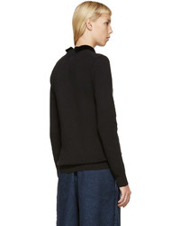 Женский черный бархатный свитер от Edit