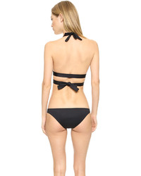 Черный бикини-топ в сеточку от Vitamin A