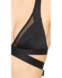 Черный бикини-топ в сеточку от Vitamin A