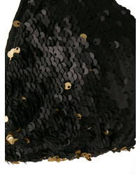 Черный бикини-топ с пайетками от Oseree