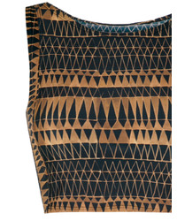 Черный бикини-топ с принтом от BRIGITTE