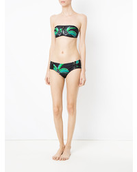 Черный бикини-топ с принтом от Amir Slama