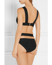 Черный бикини-топ от Herve Leger