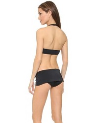 Черный бикини-топ от Norma Kamali