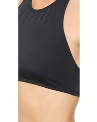 Черный бикини-топ от Norma Kamali