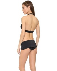 Черный бикини-топ от Norma Kamali