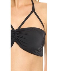 Черный бикини-топ от Norma Kamali