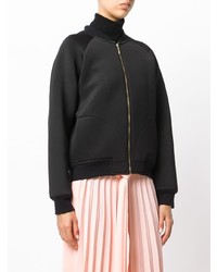 Женский черный бомбер с вышивкой от Ioana Ciolacu