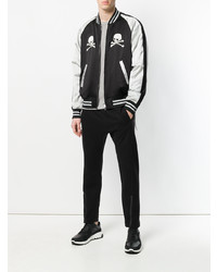 Мужской черный бомбер с вышивкой от Mastermind World