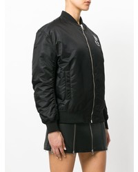 Женский черный бомбер с вышивкой от McQ Alexander McQueen