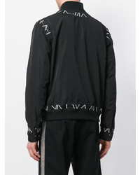 Мужской черный бомбер с вышивкой от Ktz