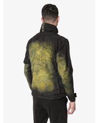 Мужской черный бомбер с принтом от Nemen