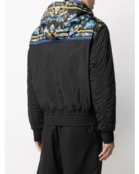 Мужской черный бомбер с принтом от VERSACE JEANS COUTURE