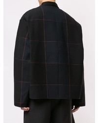 Мужской черный бомбер с принтом от Jil Sander