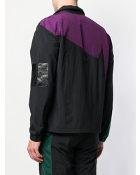 Мужской черный бомбер с принтом от Pyer Moss
