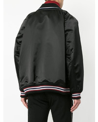 Мужской черный бомбер с принтом от Facetasm