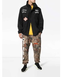 Мужской черный бомбер с принтом от Off-White