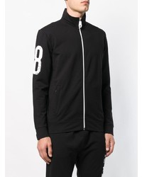 Мужской черный бомбер с принтом от Dirk Bikkembergs