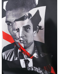 Мужской черный бомбер с принтом от Neil Barrett