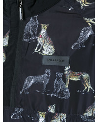 Мужской черный бомбер с принтом от The Upside