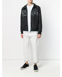 Мужской черный бомбер с принтом от Versace Jeans