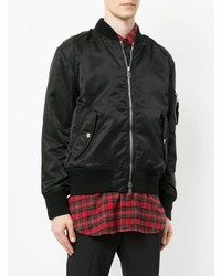 Мужской черный бомбер с принтом от Mastermind World