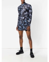 Мужской черный бомбер с принтом от Satisfy